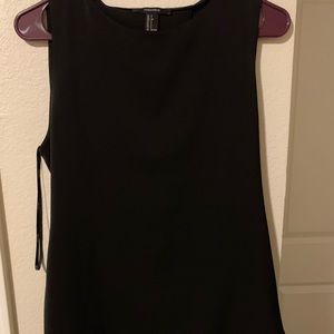 Black top with slit on back